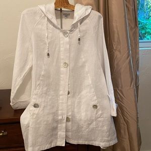 White linen jacket
